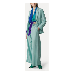 Forte Forte - Pantalones palazzo de tafetán | Aqua
