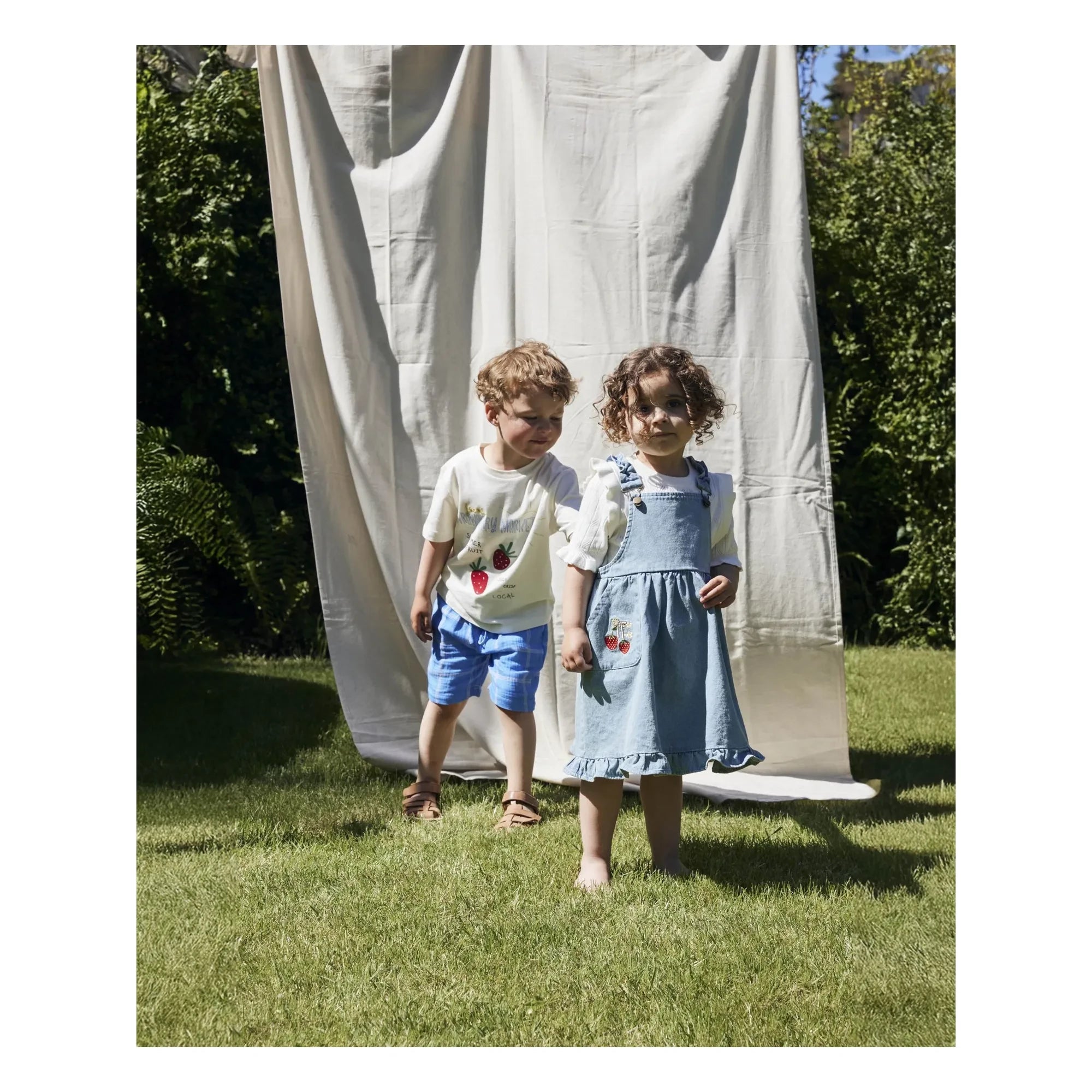 Fliink - Vestido vaquero de peto Don Denim | Azul claro