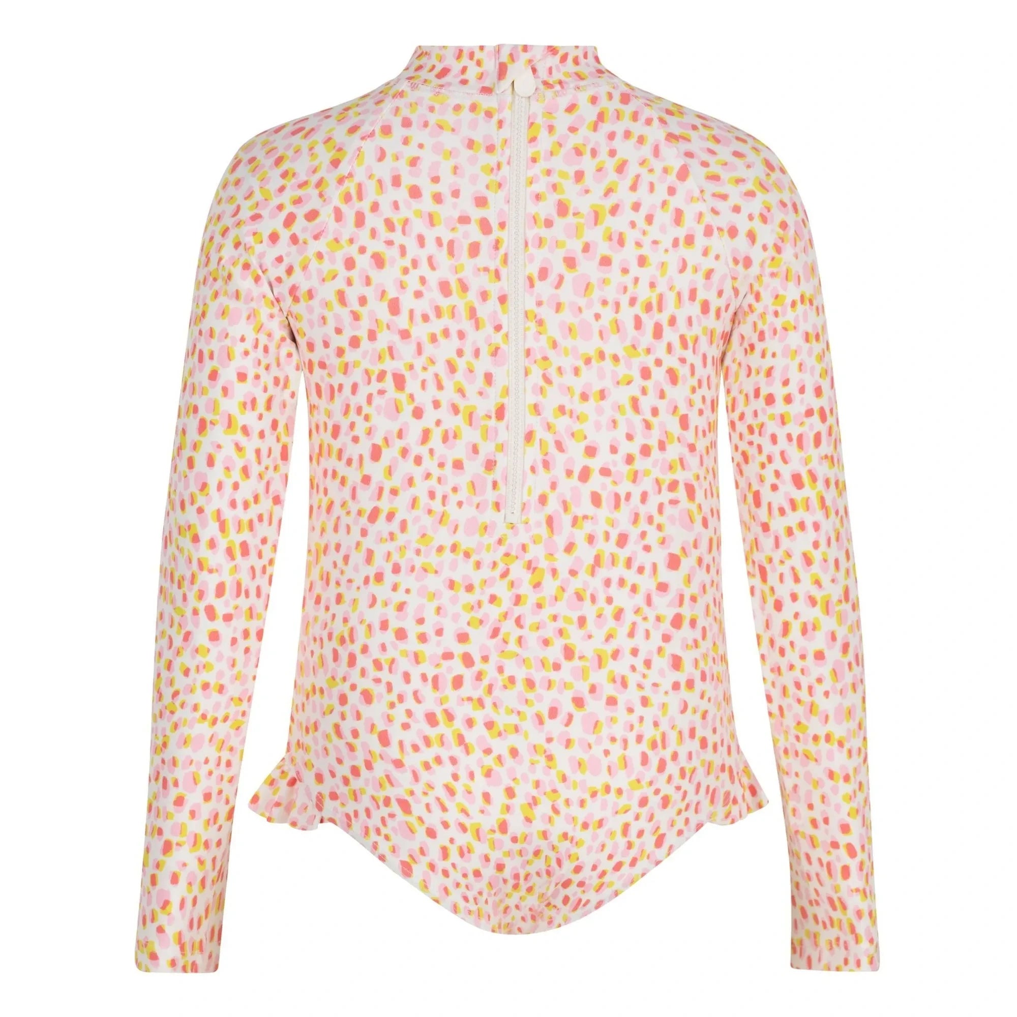 Petit Bateau - Bañador de manga larga con lunares | Rosa