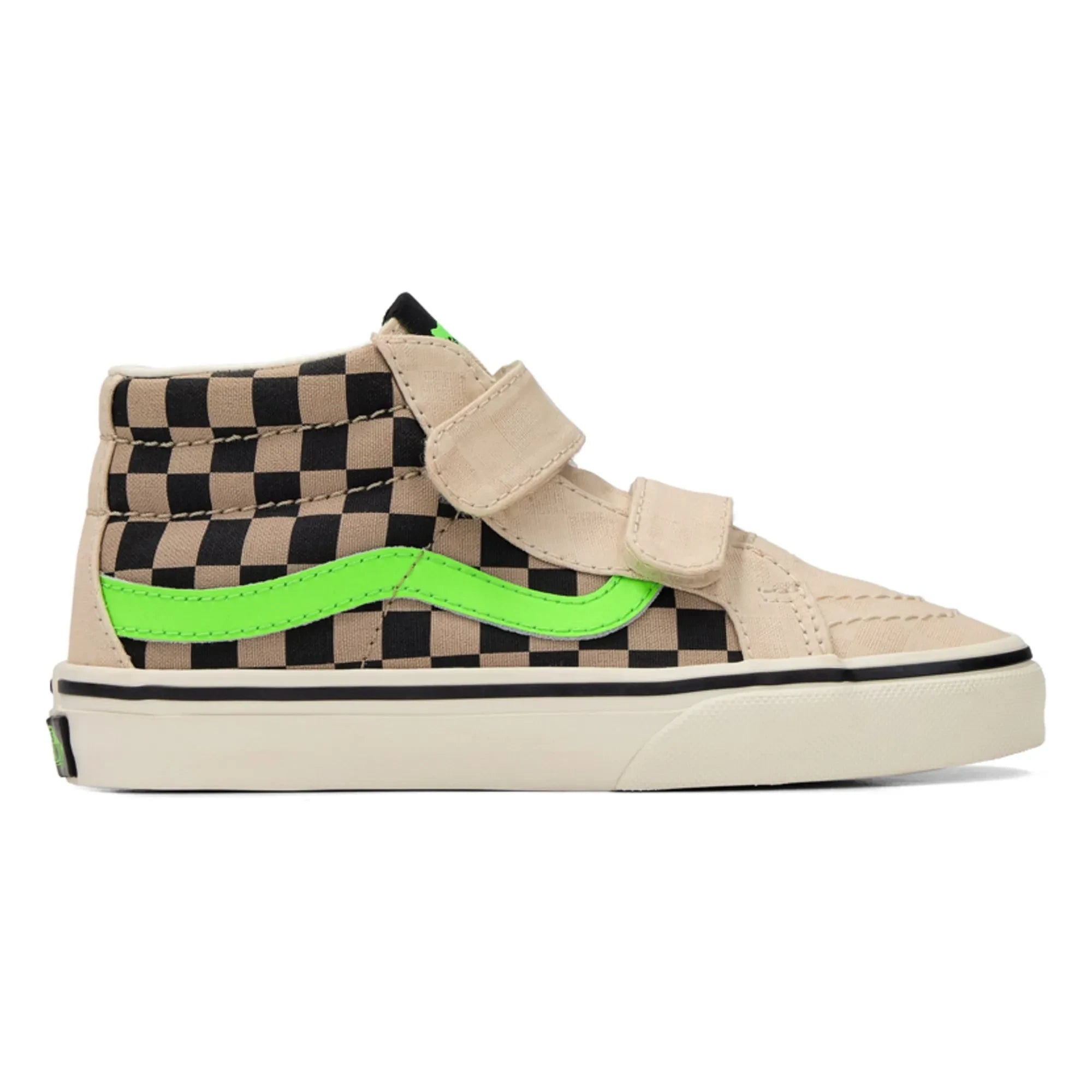 Vans - Zapatillas Sk8-Mid Glow Check en crudo