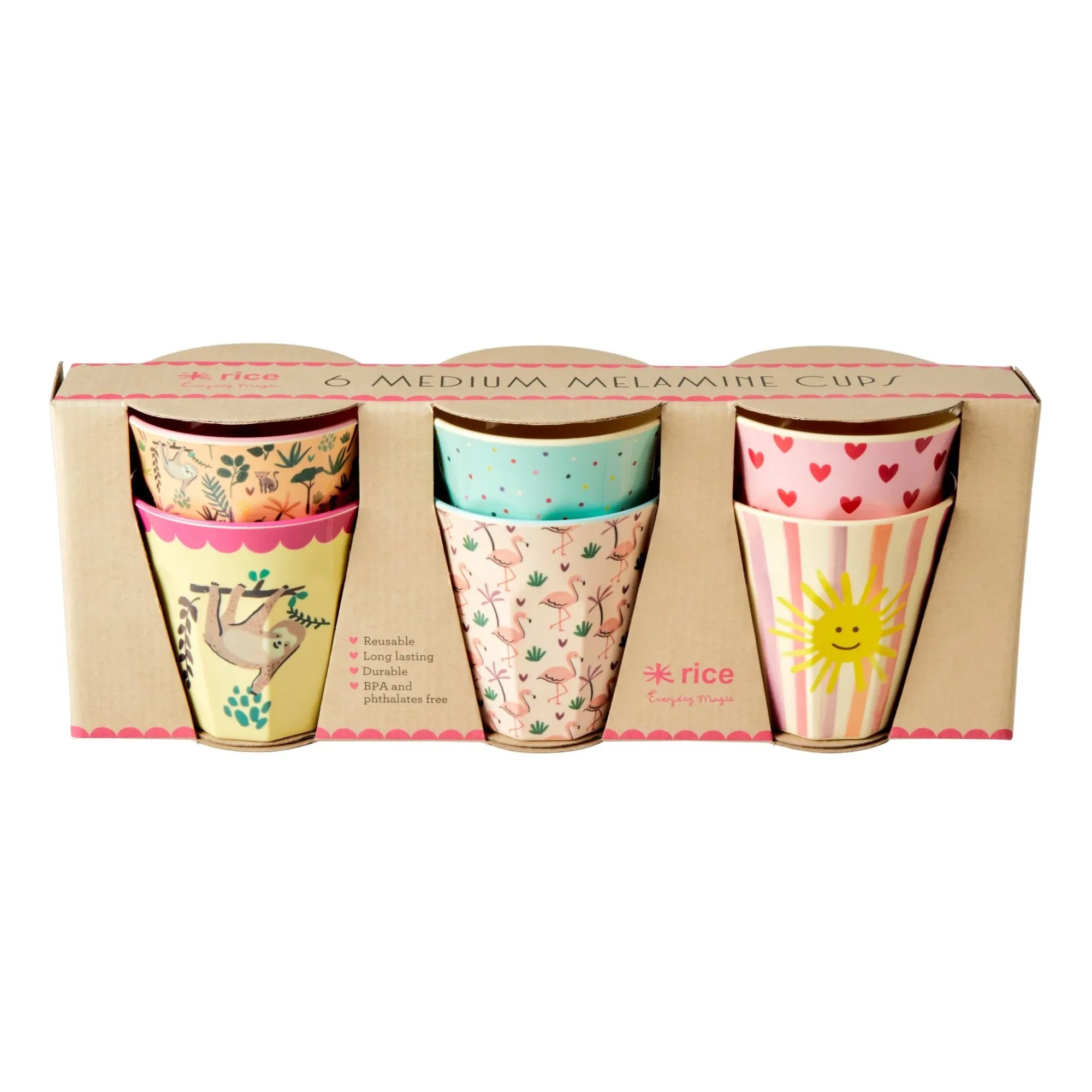 Arroz - Vasos originales - Set de 6