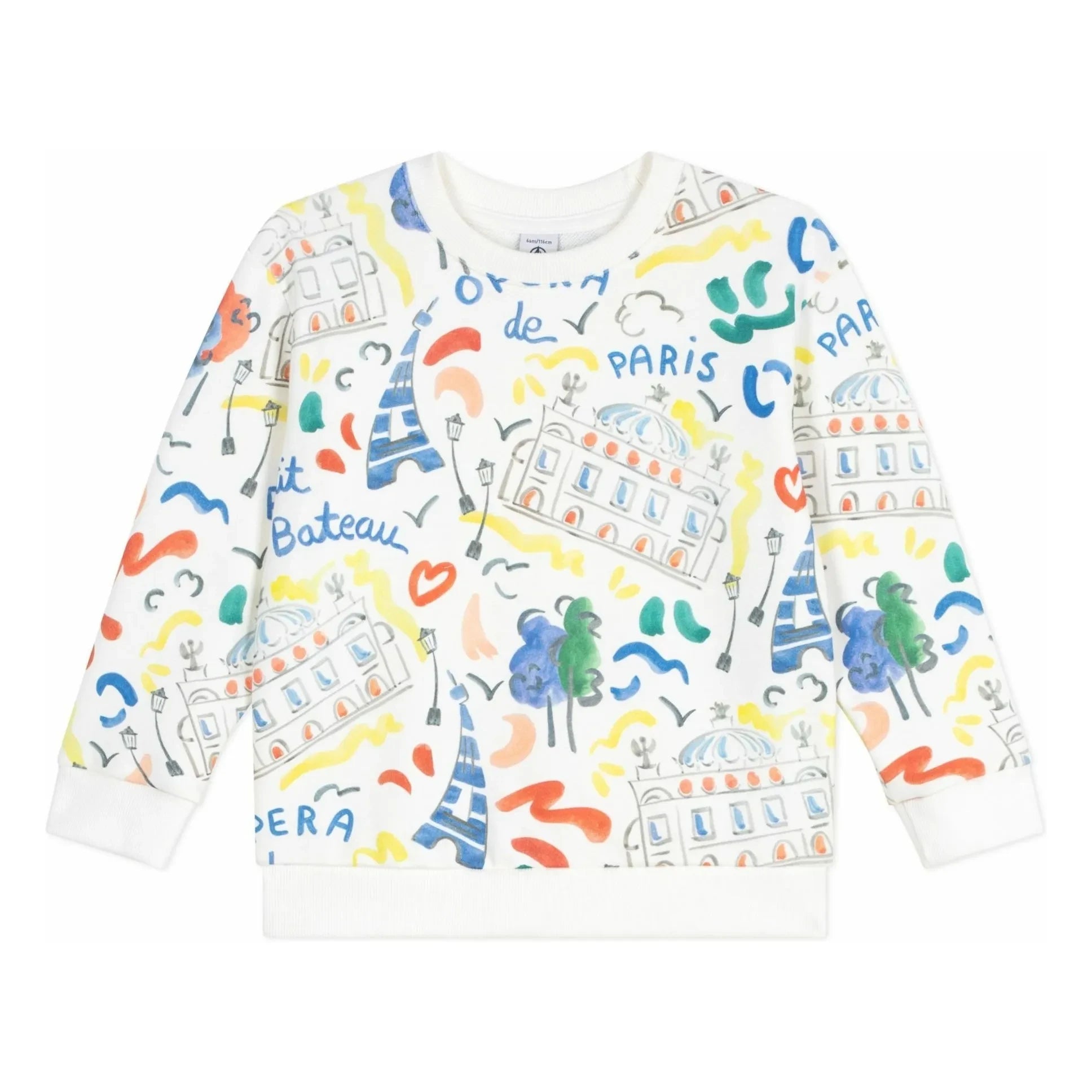 Petit Bateau - Sudadera Ópera | Blanco