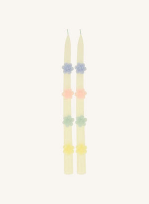 Meri Meri - Velas florales - set de 2 | Pastel