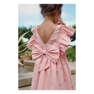 Konges Sløjd - Vestido Evia Cerises con lazo | Rosa