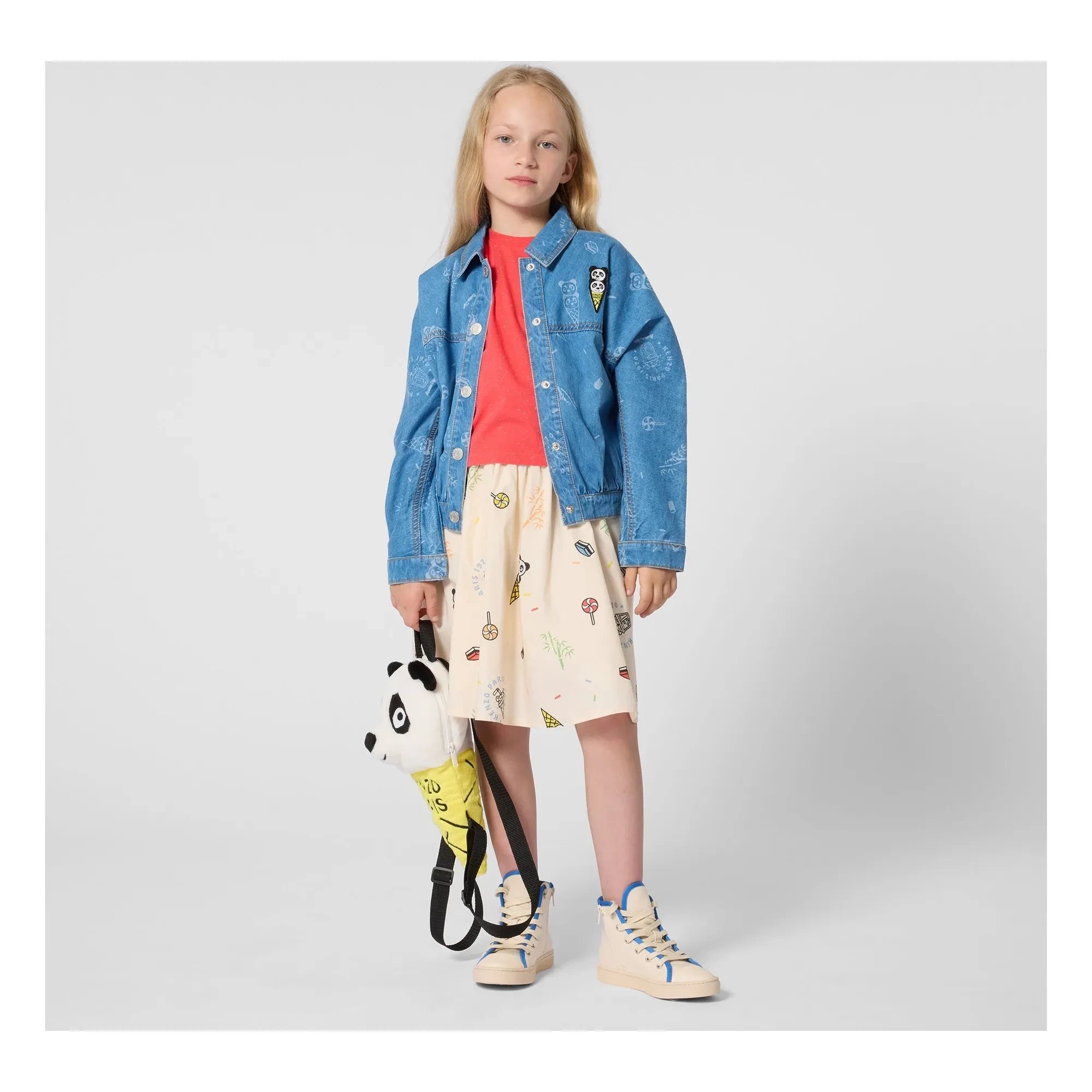 Kenzo - Falda Happy Sweet Panda | Crudo