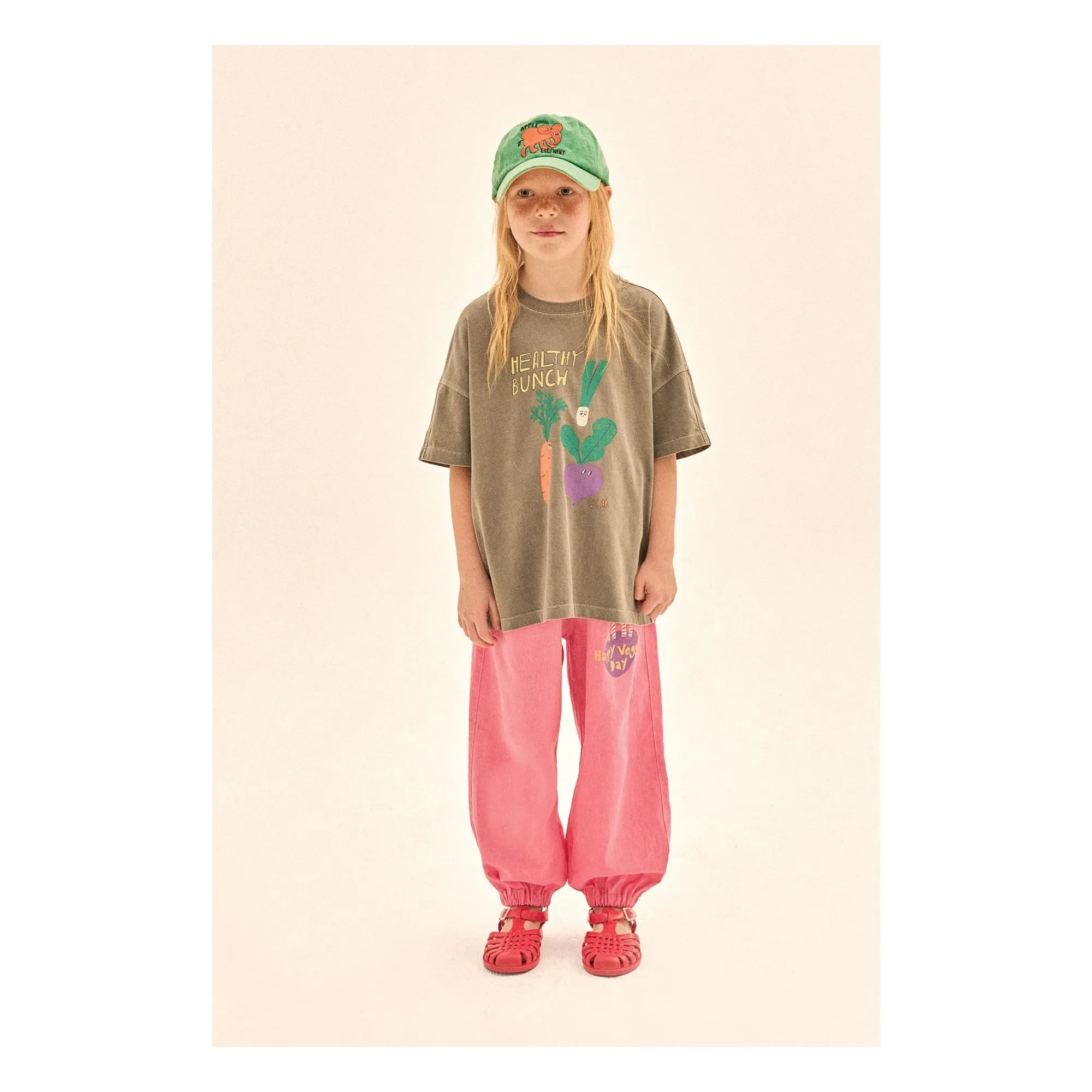 Jelly Mallow - Pantalones Aladdin Happy Veggie Day | Rosa
