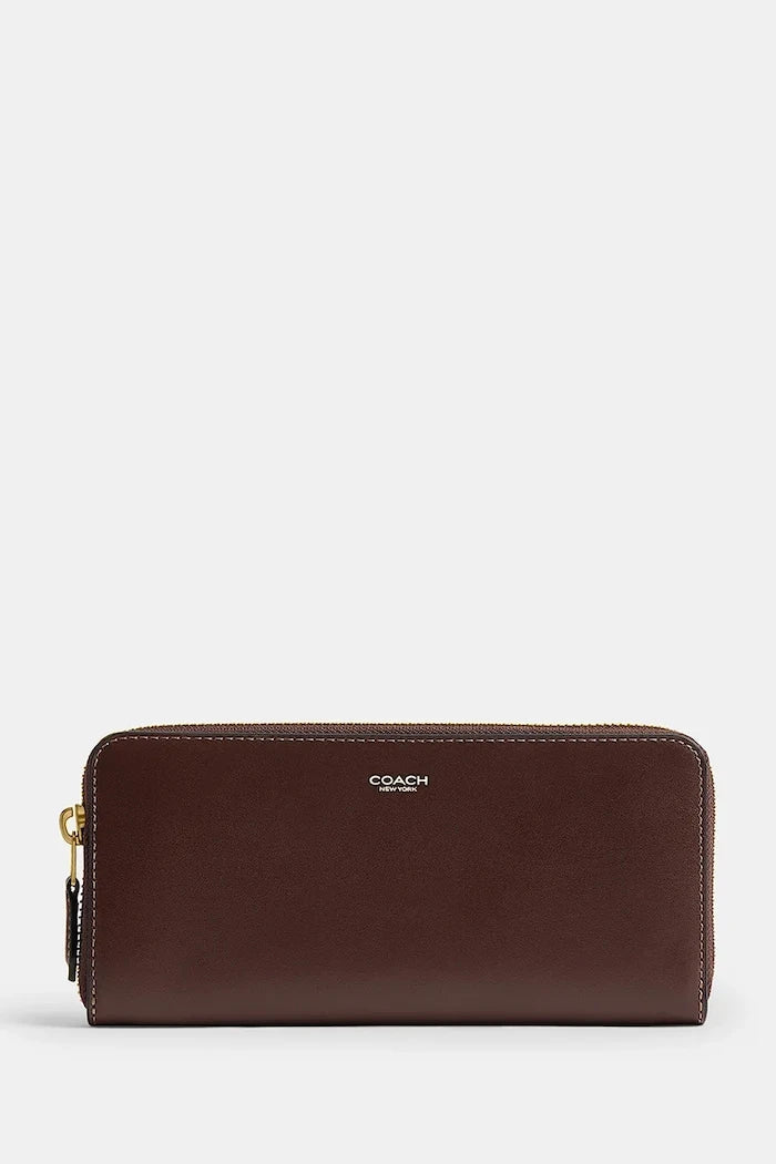 Cartera de cuero Coach Accordion Zip para mujer