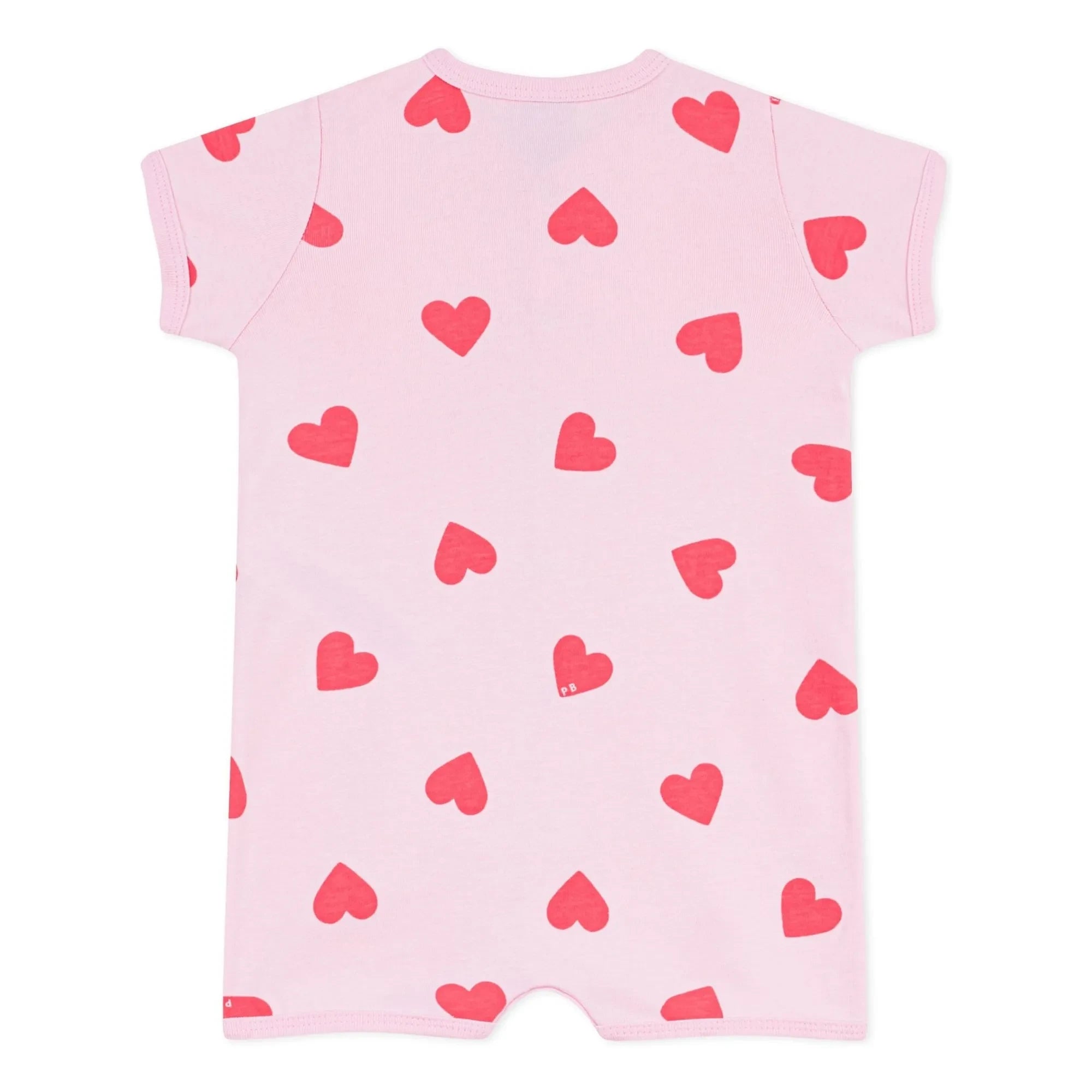 Petit Bateau - Pijama con estampado de corazones | Rosa
