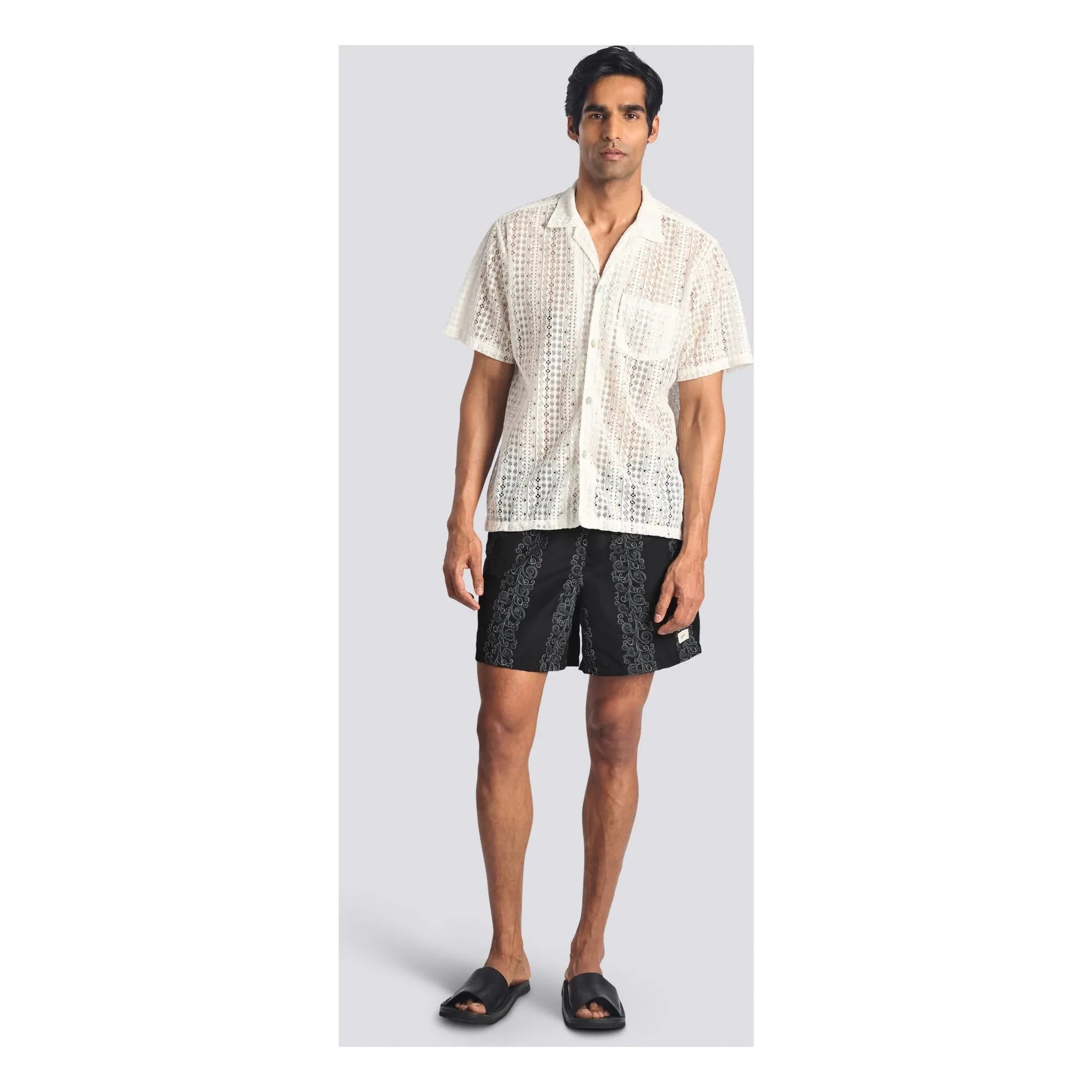 Bather - Gonzo Camisa de encaje | Blanca