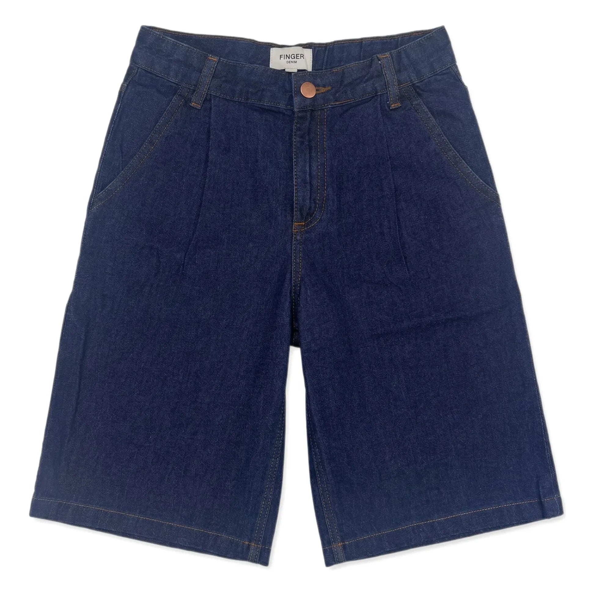 Finger in the nose - Pantalón corto Bermuda Denim Tate | Azul oscuro