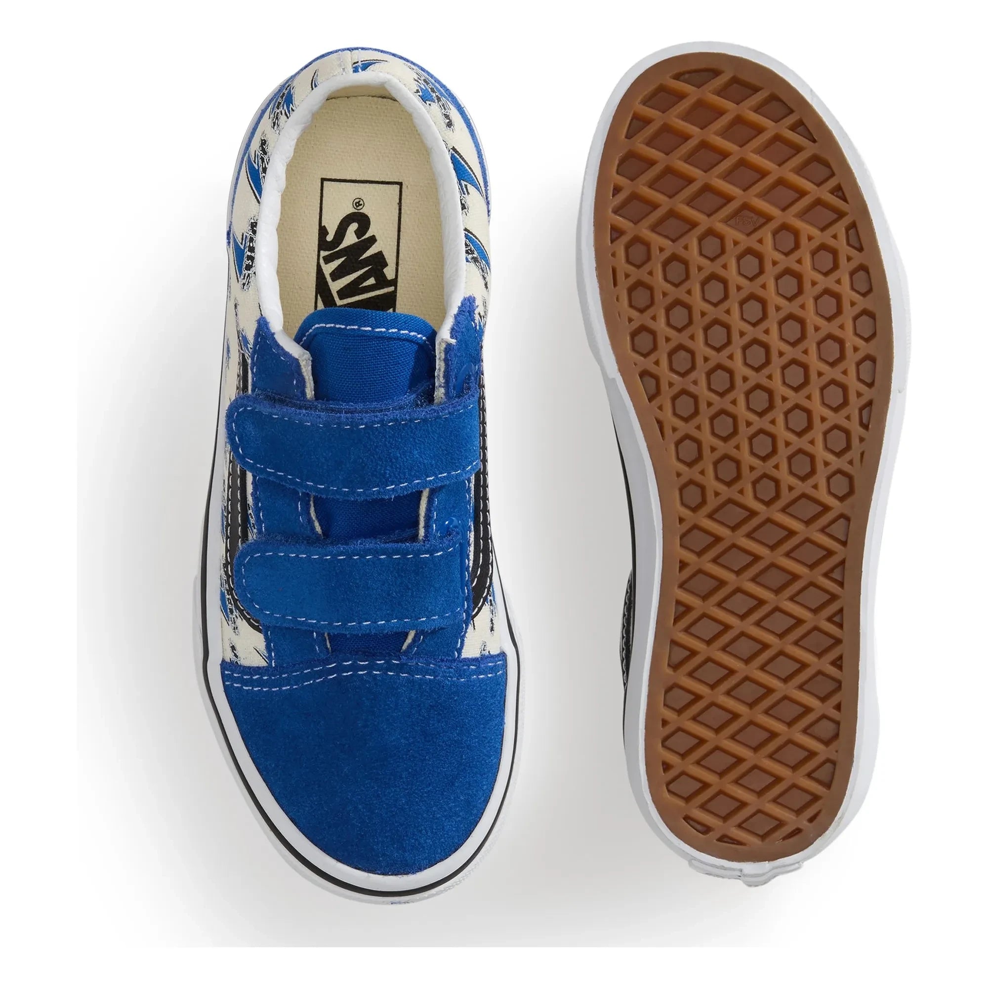 Vans - Scratch Sneakers Old Skool V Vans Lightning | Elektrik mavisi