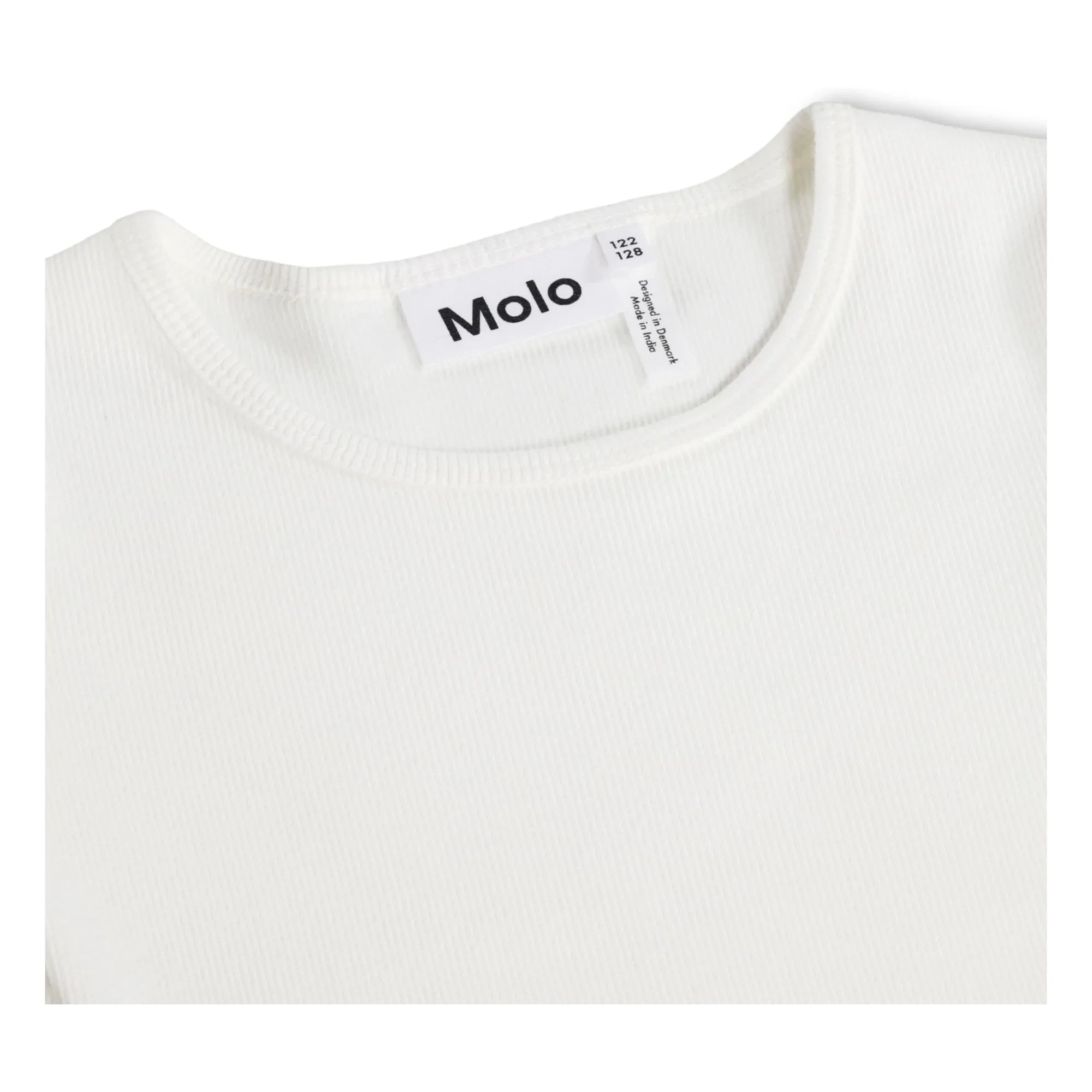 Molo - Vestido de algodón orgánico Cissa Rainbow | Blanco