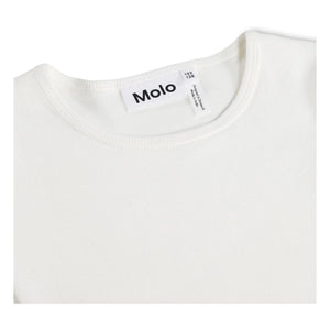 Molo - Vestido de algodón orgánico Cissa Rainbow | Blanco