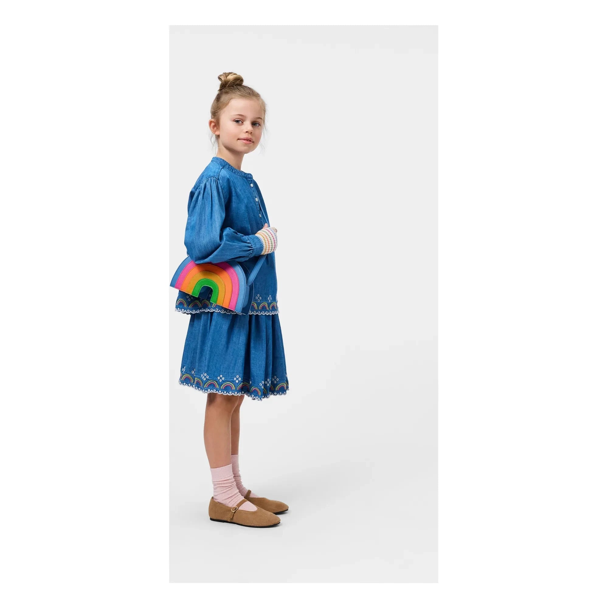 Molo - Falda Bernie Arcoíris Algodón orgánico | Azul