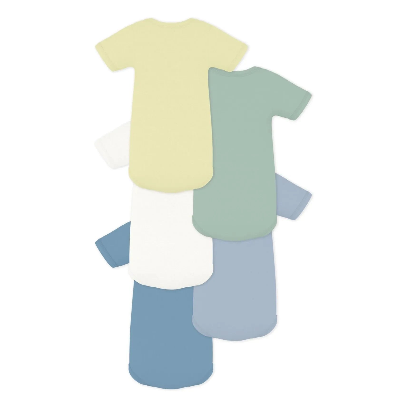 Petit Bateau - Conjunto de 5 Bodys Semainier de Algodón Orgánico | Azul