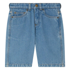 Bonpoint - Pantalones cortos vaqueros bermudas Elvio de algodón orgánico | Azul