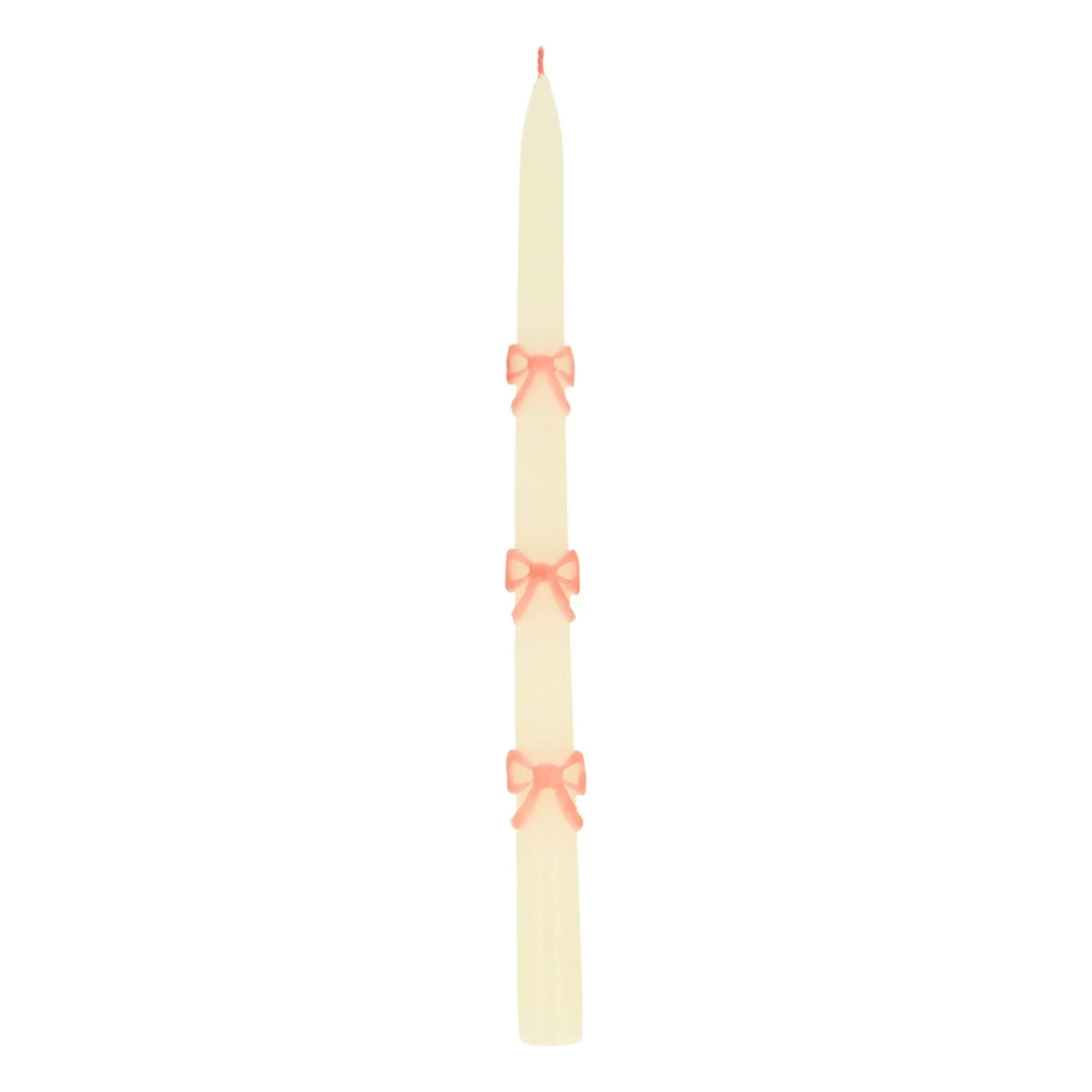 Meri Meri - Velas con lazos rosas - Set de 2