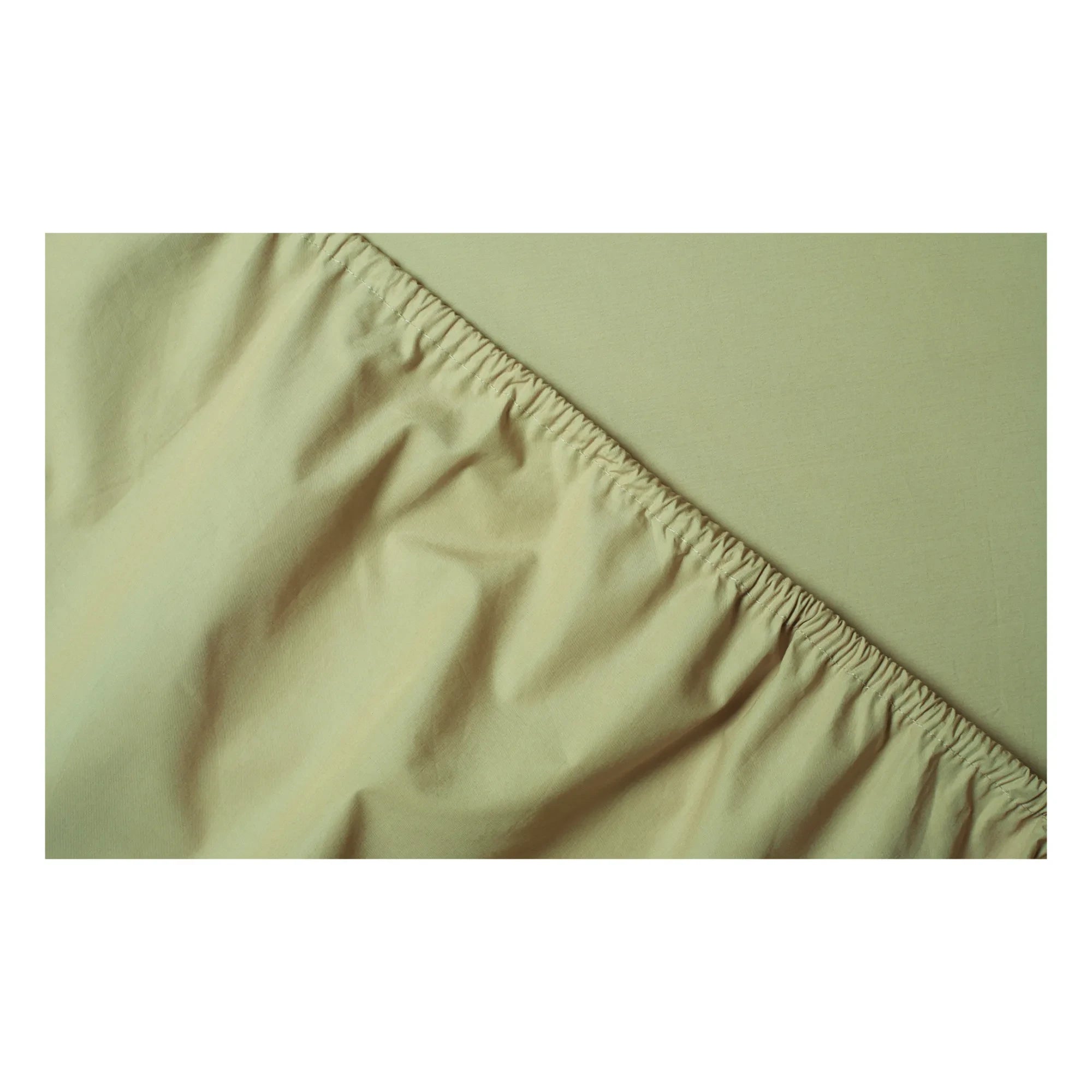 Suite 702 - Sábana Bajera de Percale Orgánico | Verde pistacho