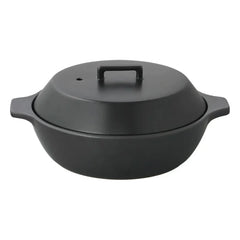 Kinto - Olla de cerámica Kakomi 1,2 L | Negro