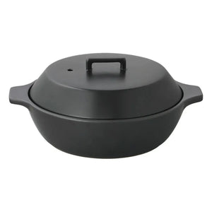 Kinto - Olla de cerámica Kakomi 1,2 L | Negro