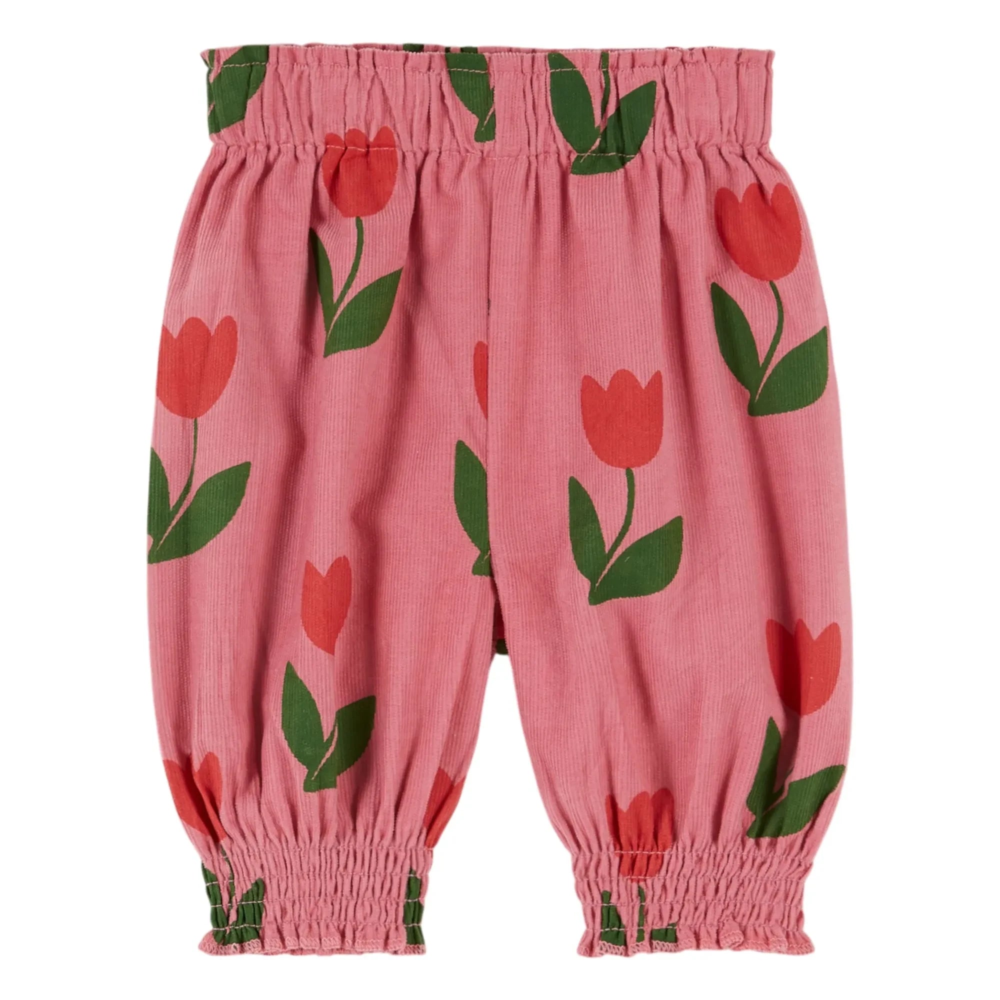 Emile et Ida - Pembe Kadife Tulip Sarouel Pantolon