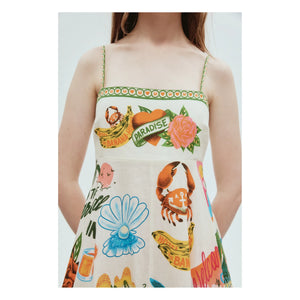 Alémais - Vestido de Lino Paradiso | Crudo