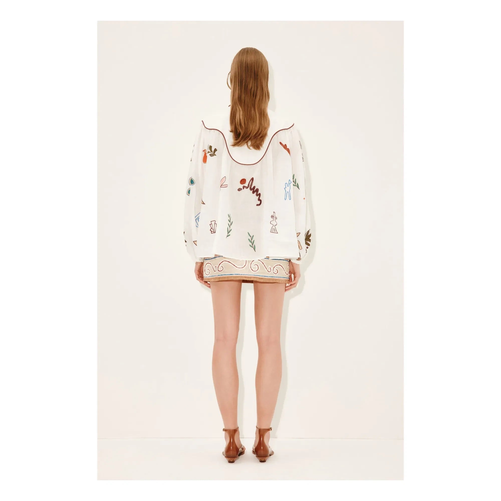 Alémais - Blusa bordada Mina | Blanco