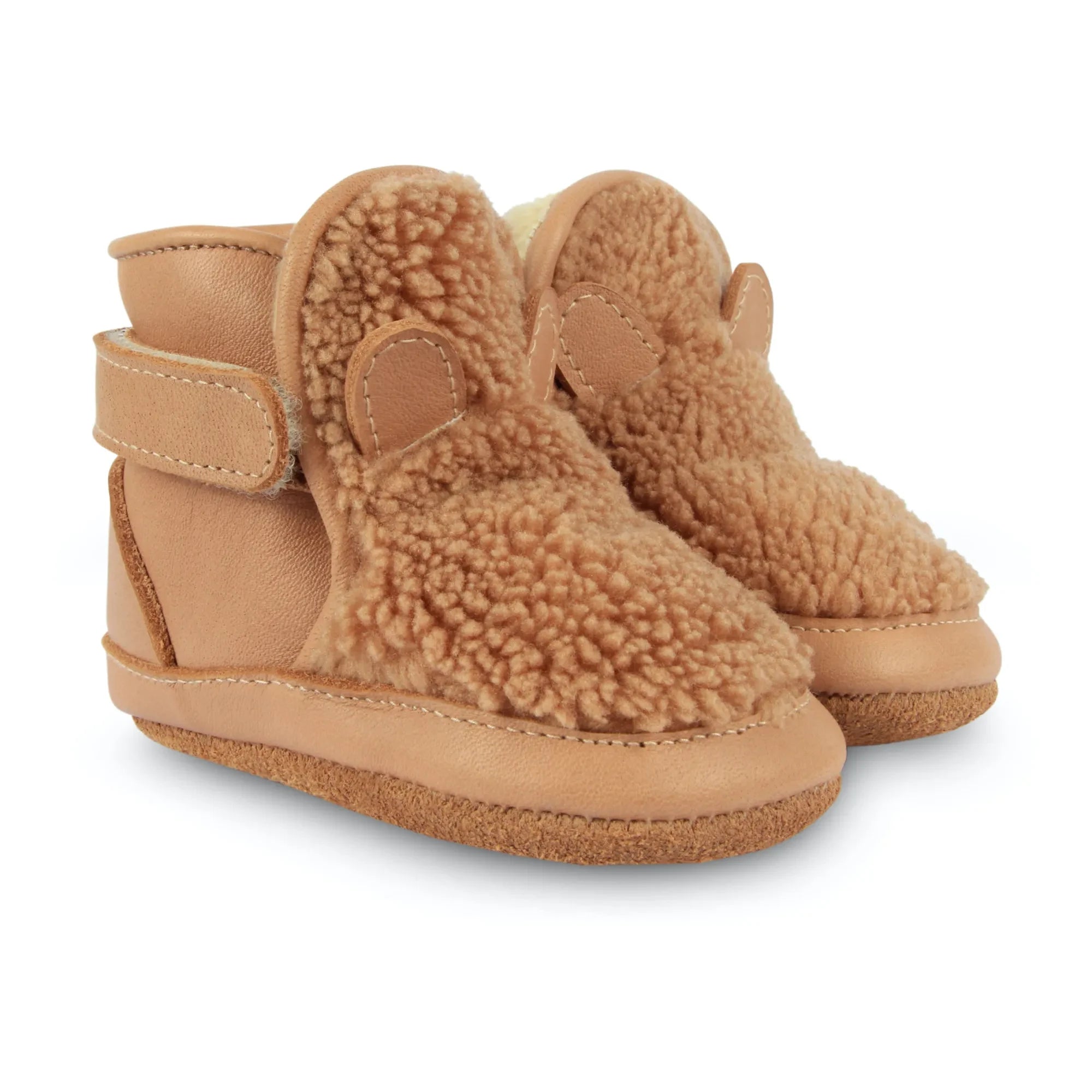 Donsje - Richy Botines de piel de oso forrados | Marrón glacé