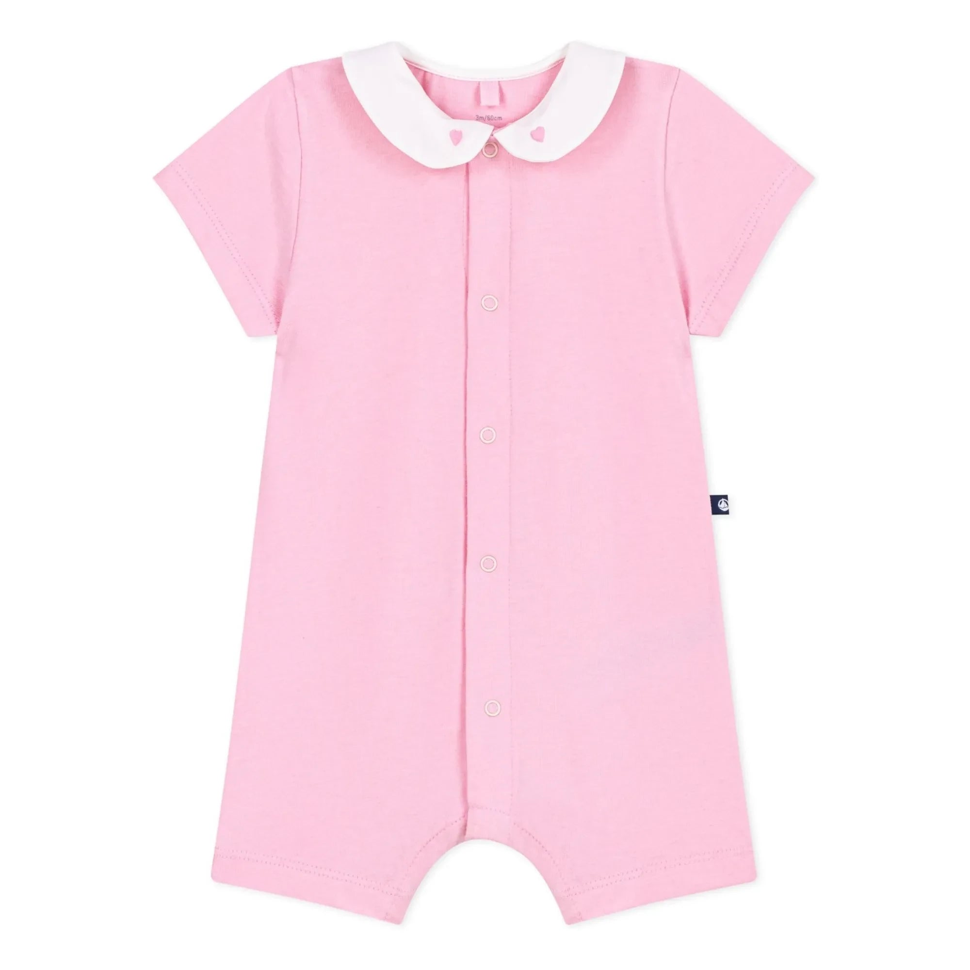 Petit Bateau - Mono de algodón orgánico | Rosa