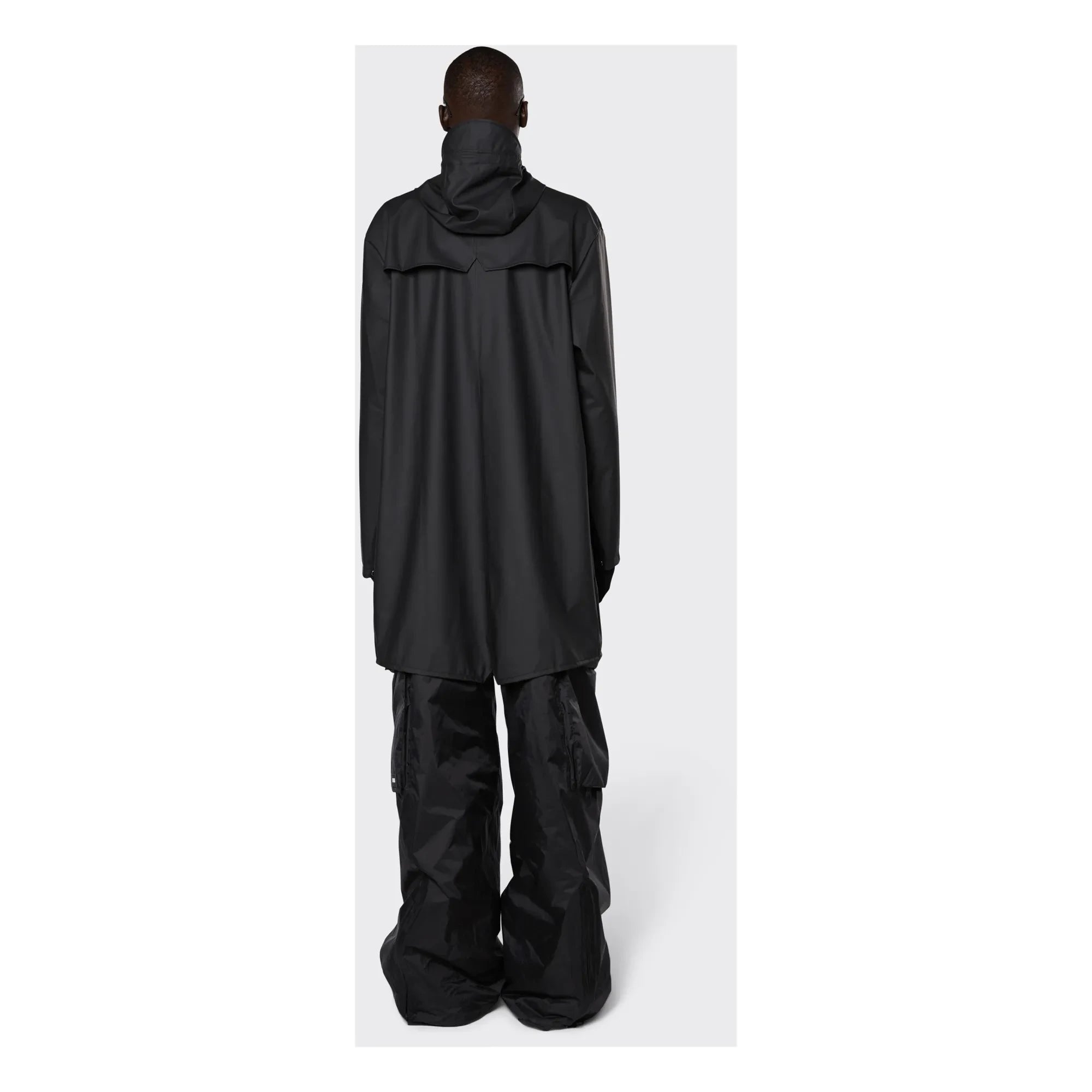 Rains - Gabardina larga unisex impermeable | Negro