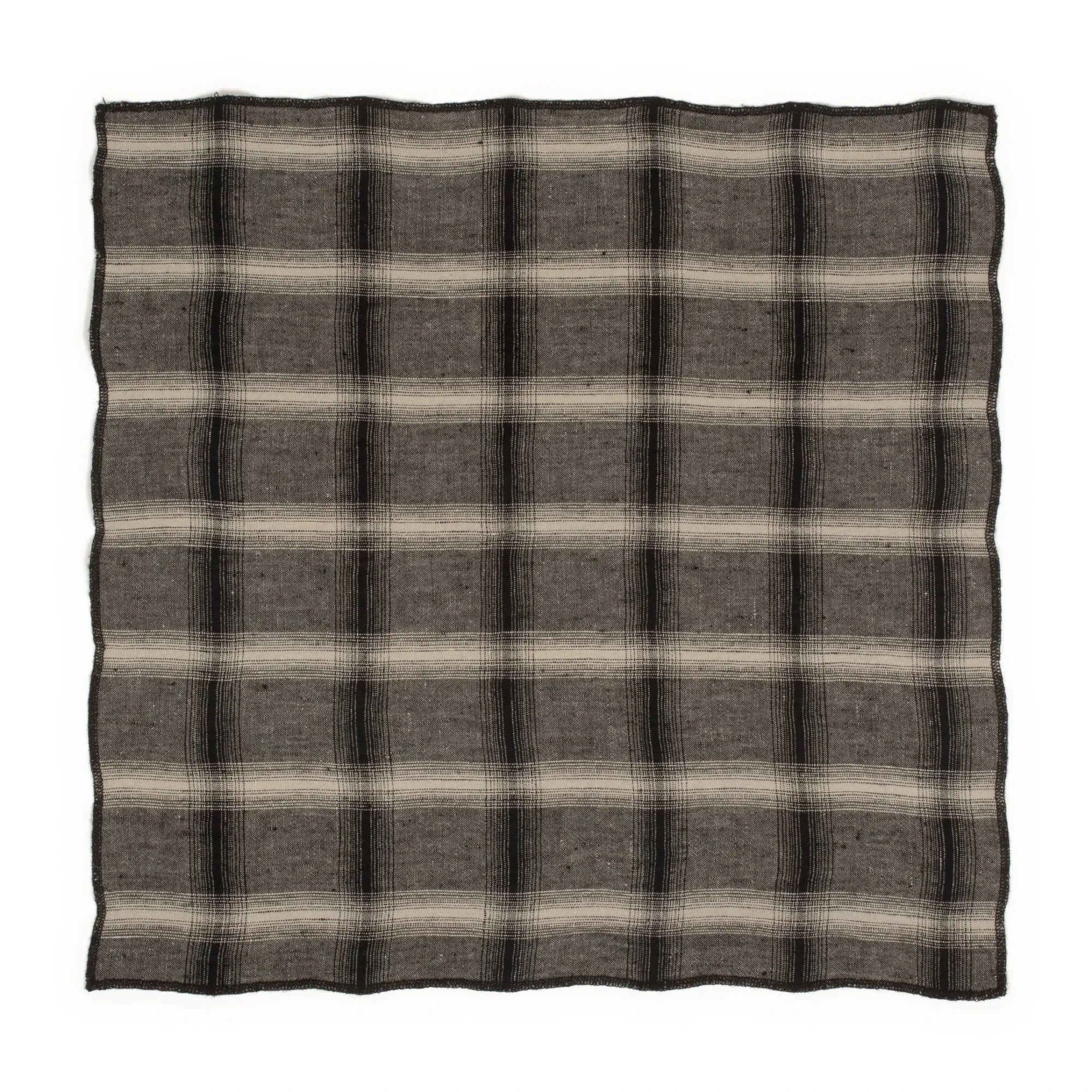Le Monde Sauvage - Servilletas de Lino Lavado Highlands - Set de 4 | Gris oscuro