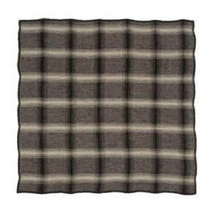 Le Monde Sauvage - Servilletas de Lino Lavado Highlands - Set de 4 | Gris oscuro
