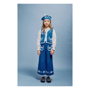 Bebe Organic - Cosette Kolsuz Yün Hırka | Mavi