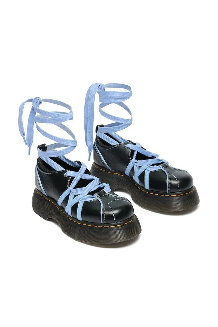 Zapatos de piel Dr. Martens Buzz Ballerina con cordones