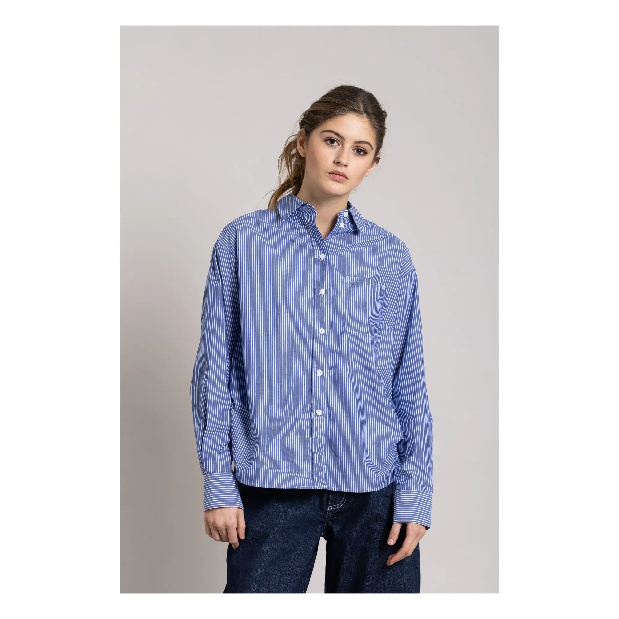 Smallable Mujer - Camisa Kanel Rayada | Azul