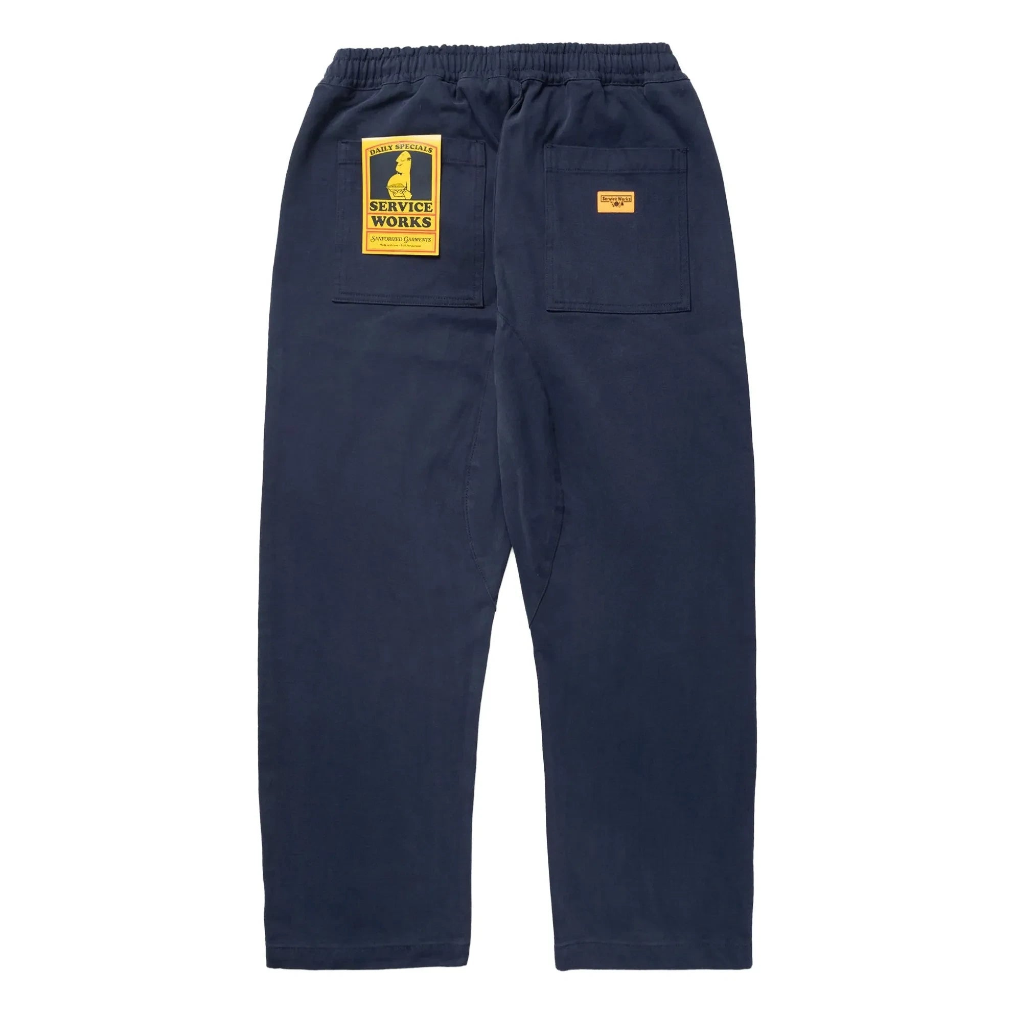Service Works - Pantalones de chef de molesquín de algodón orgánico | Azul marino