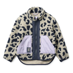 Liewood - Geri Dönüştürülmüş Elyaf Noam Leopar Sherpa Ceket | Bej