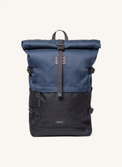 Sandqvist - Mochila Bernt | Azul Oscuro - Negro