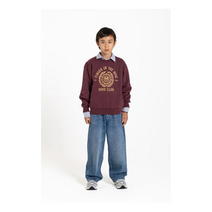 Finger in the nose - Blow Organik Pamuklu Sweatshirt | Koyu Kahverengi