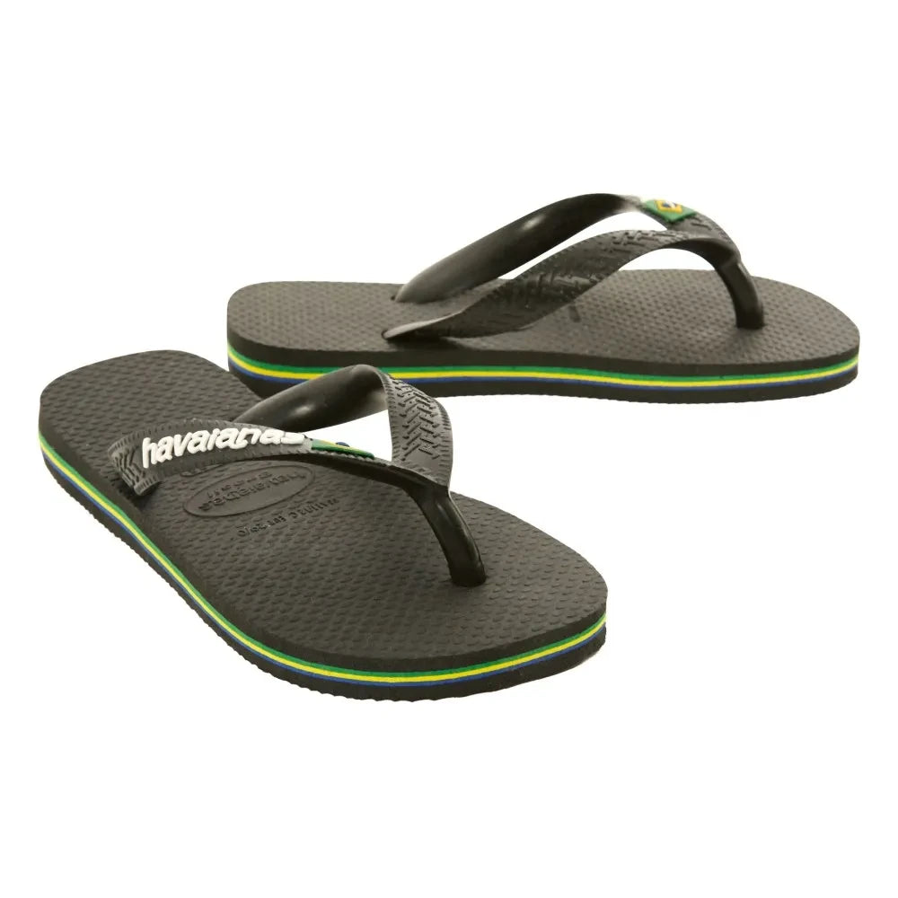 Havaianas - Chanclas Logo Brasil | Negro