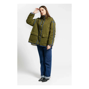 Indee - Chaqueta reversible Warmup | Verde oliva