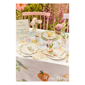 Meri Meri - Platos de flores de primavera pastel - Juego de 8