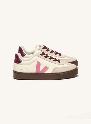 Veja - Pequeñas Zapatillas de Cuero Volley - Veja x Bonpoint | Rosa
