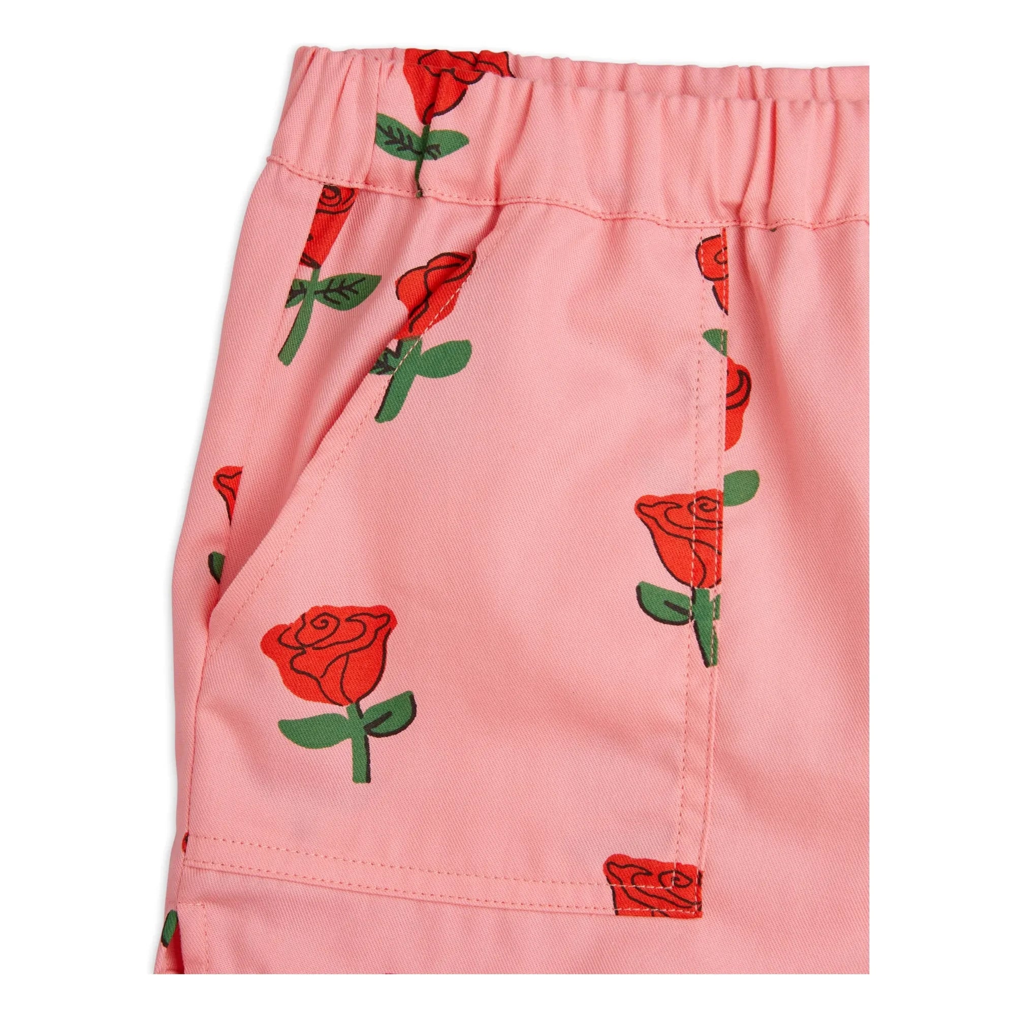 Mini Rodini - Shorts de algodón orgánico rosa | Rosa