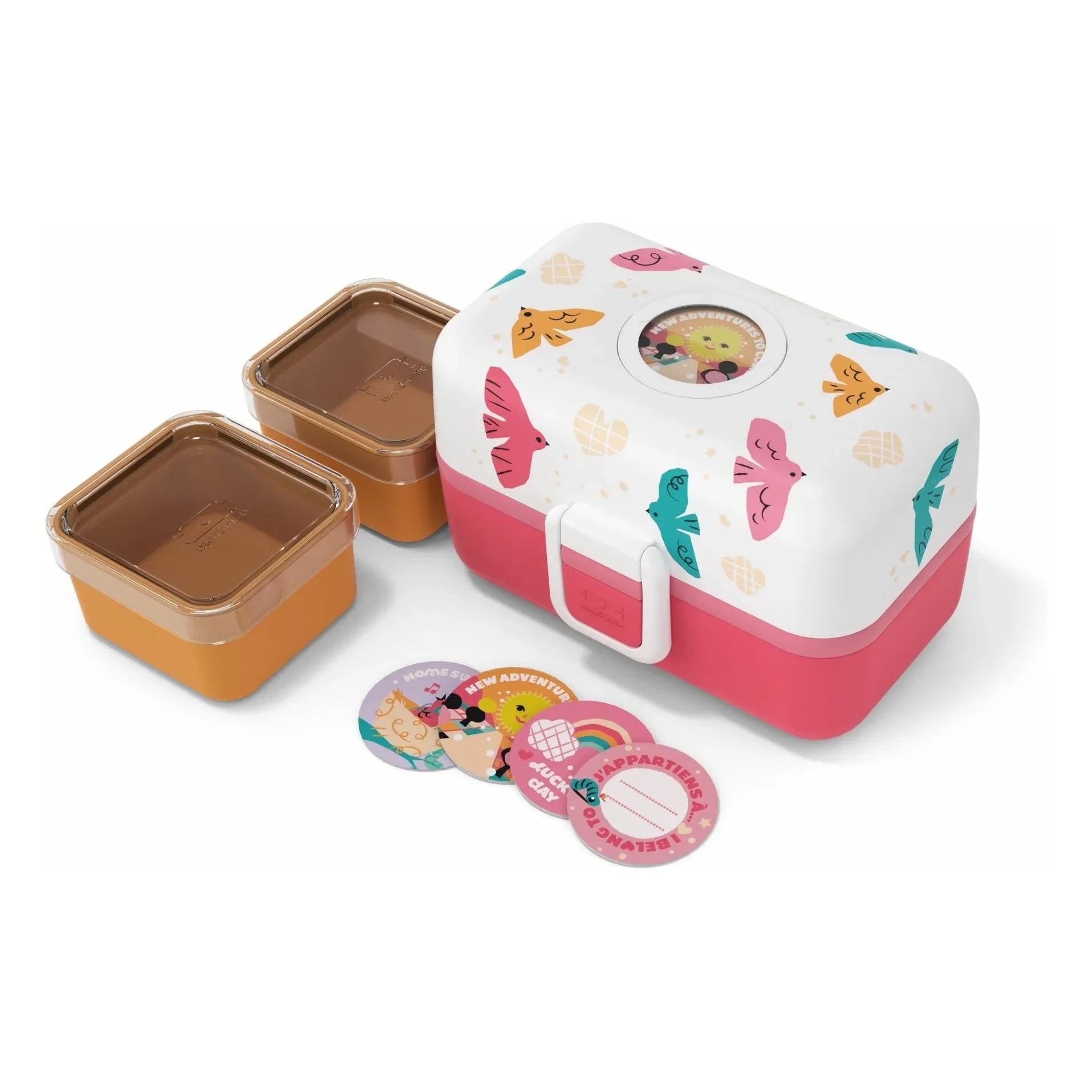 Monbento - Fiambrera MB Tresor Oiseaux | Rosa