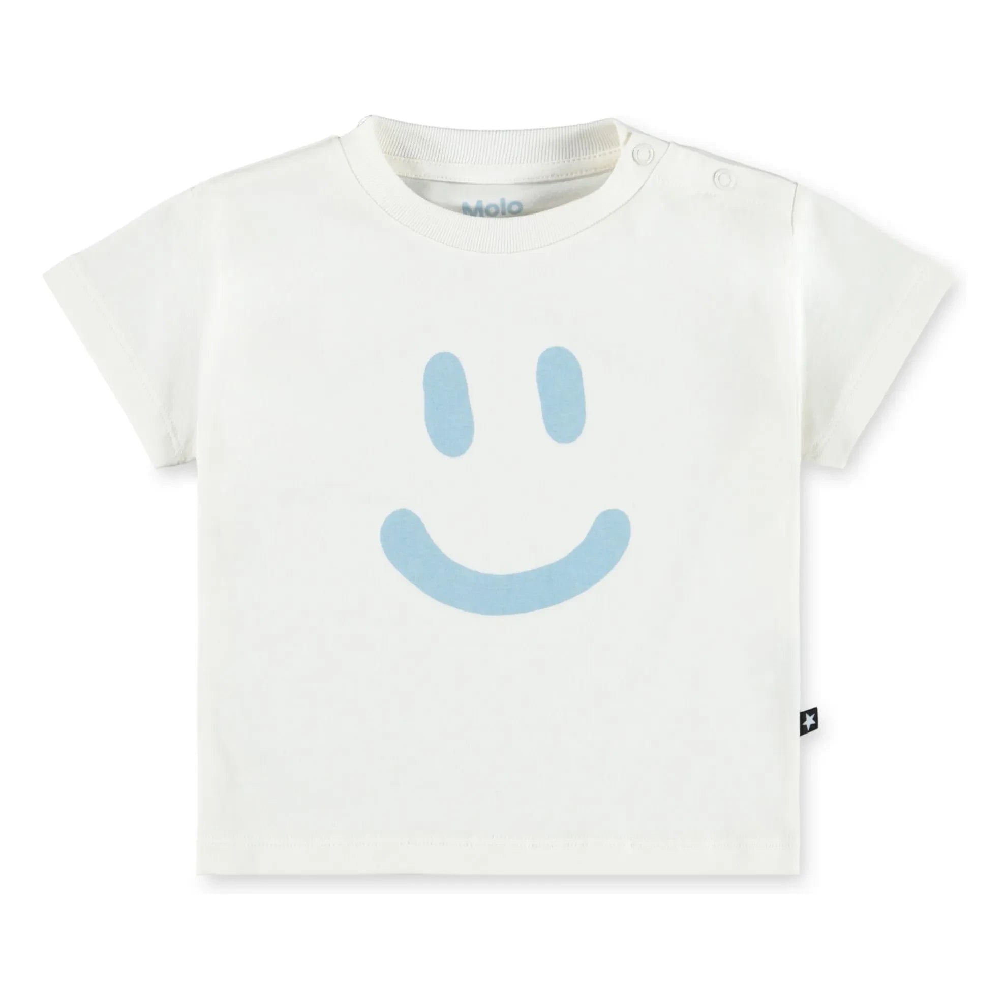 Molo - Camiseta de algodón orgánico Enzo Smile | Blanco
