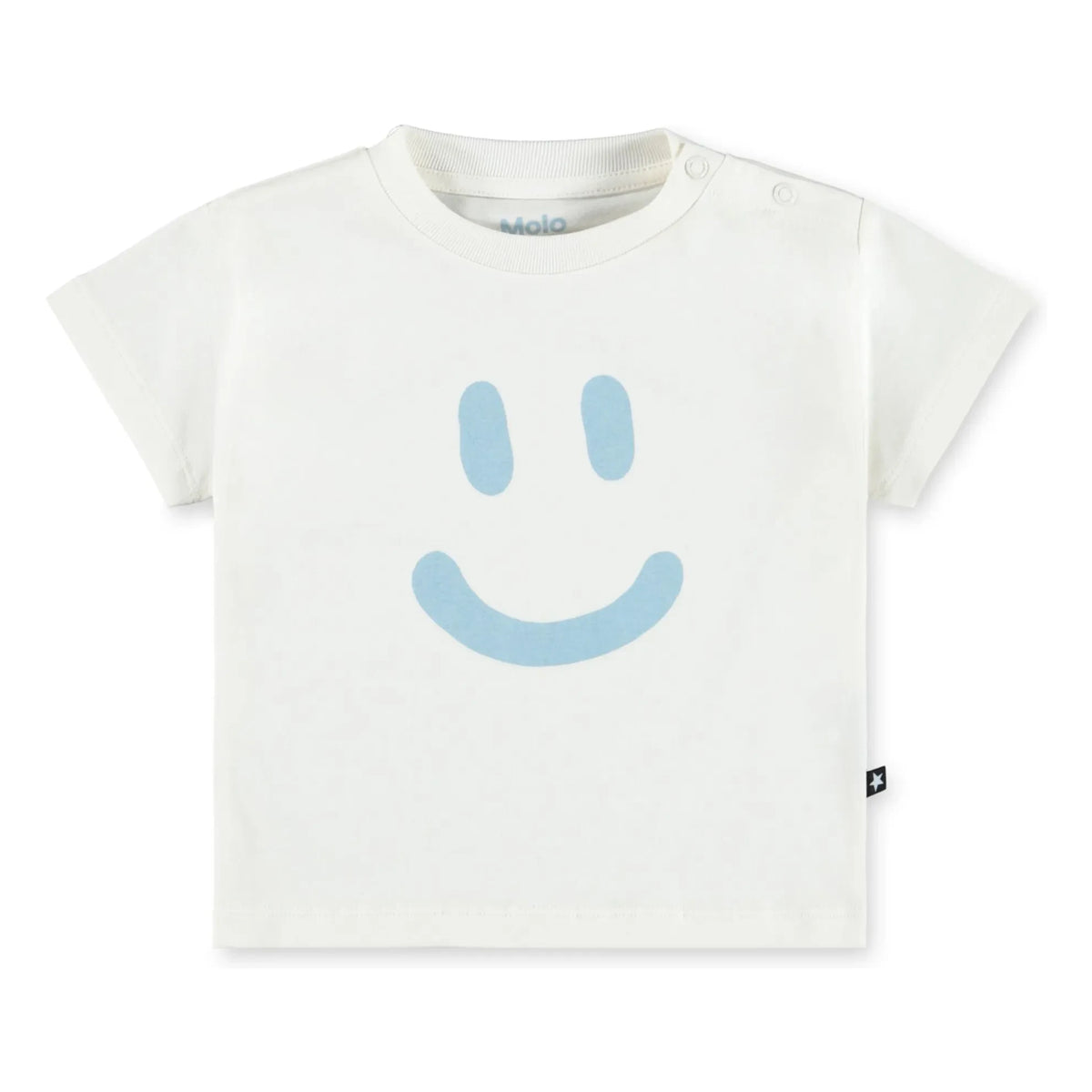 Molo - Camiseta de algodón orgánico Enzo Smile | Blanco
