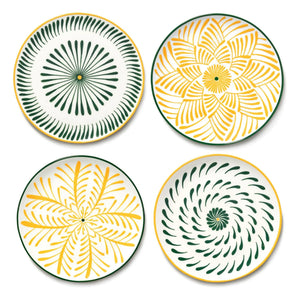 Serax - Baazar yemek tabakları, Waww La Table - 4'lü Set | Sarı