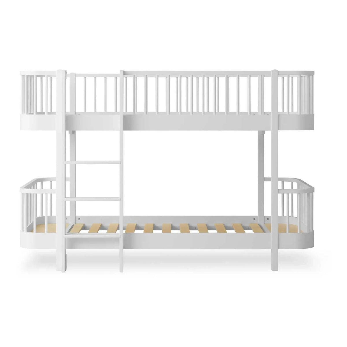 Oliver Furniture - Literas originales de madera de altura media | Blanco