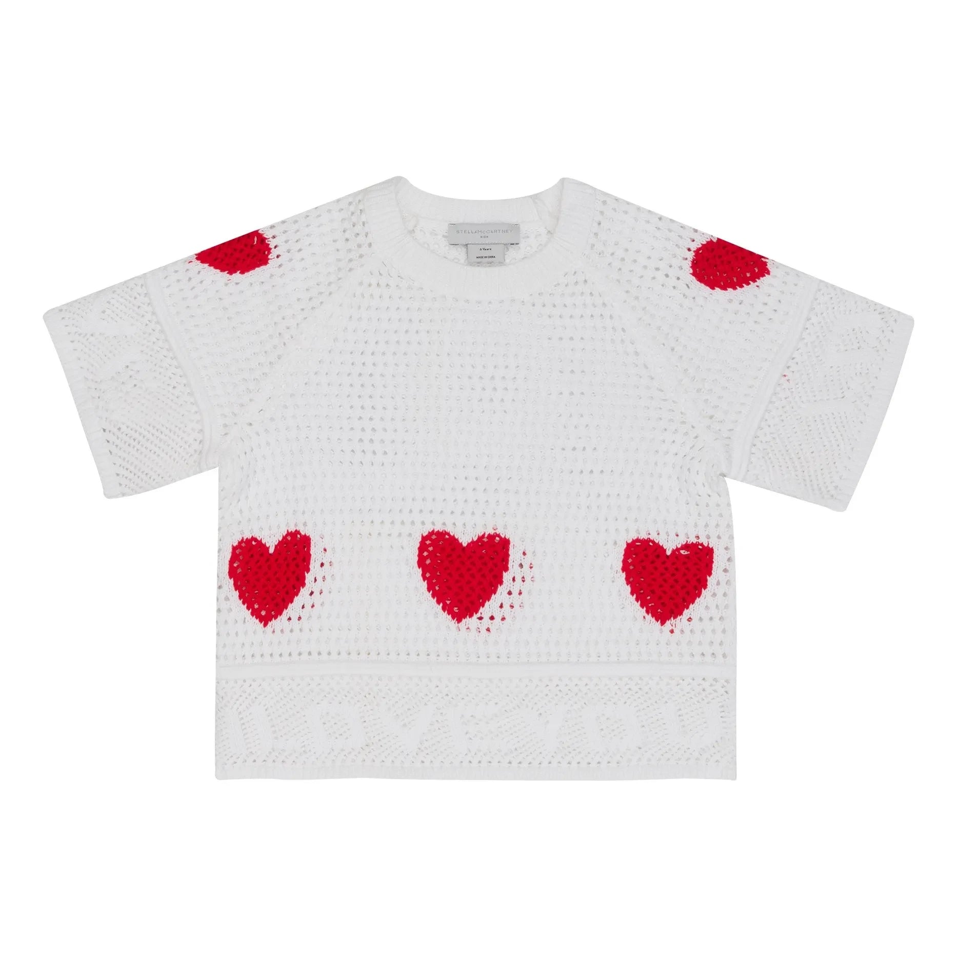 Stella McCartney Kids - Suéter con corazón | Blanco